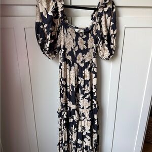 Saltwater Luxe Smocked Maxi Dress